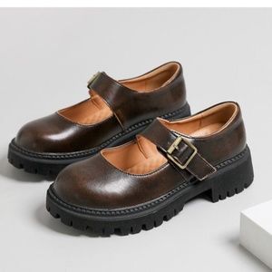 COPY - NWT Real Leather Brown Mary Jane Shoes